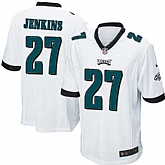 Nike Men & Women & Youth Eagles #27 Malcolm Jenkins White Team Color Game Jersey,baseball caps,new era cap wholesale,wholesale hats